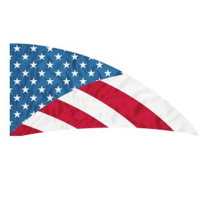 patriotic color guard flag with white stars on a blue background with red and white stripes