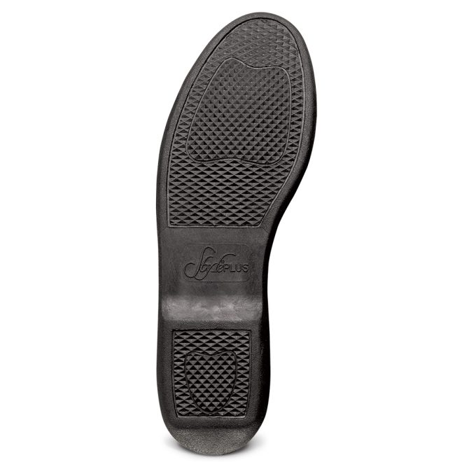 black styleplus pinnacle marching band shoe sole view