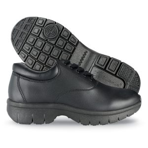 black styleplus rpm marching band shoe sole and side view