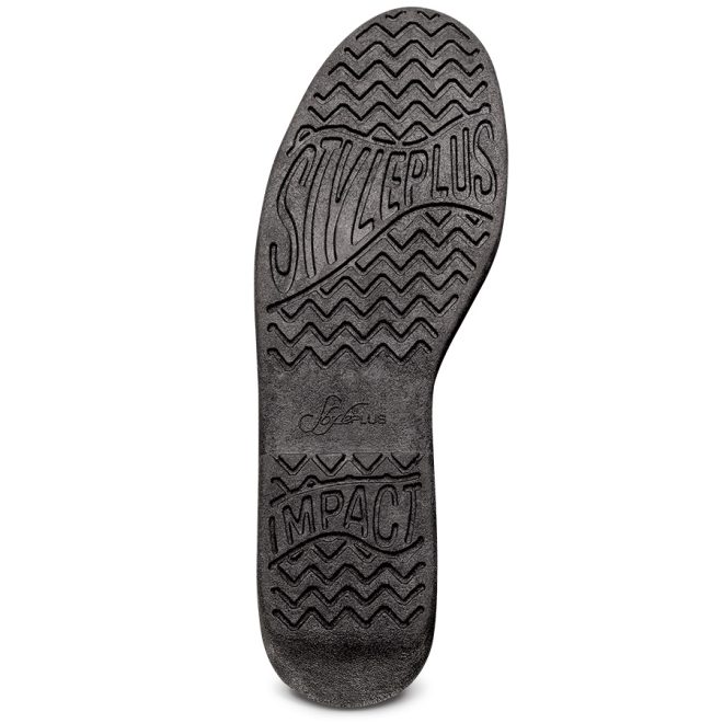 black styleplus impact marching band shoe sole view