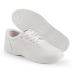 white speedsters marching band shoe sole and side view