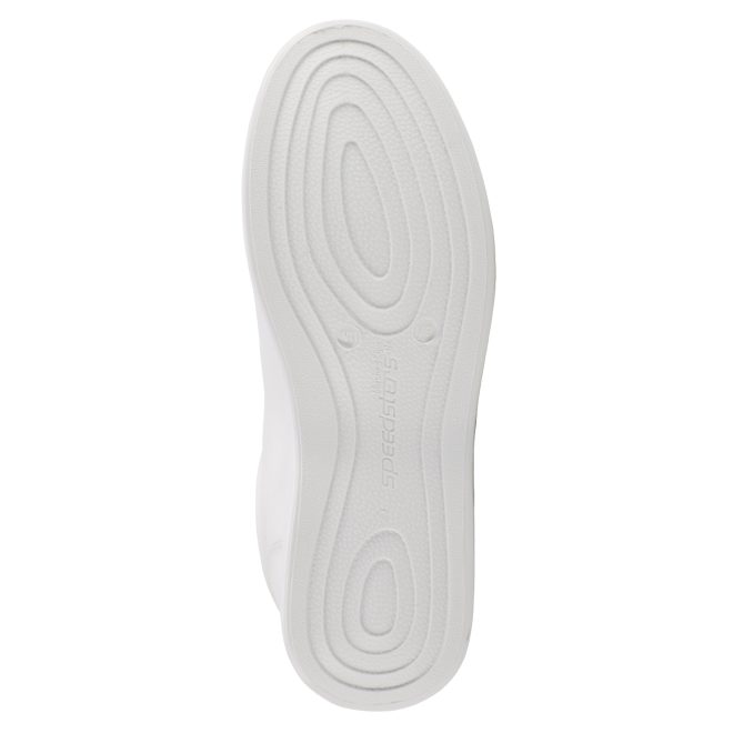 white speedsters marching band shoe sole view