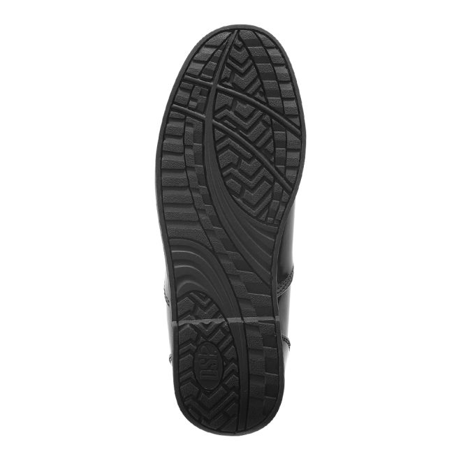 black dsi showstopper patent marching shoe sole view