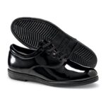 black dinkles formal marching band shoe sole and side view