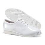 white dinkles formal marching band shoe sole and side view