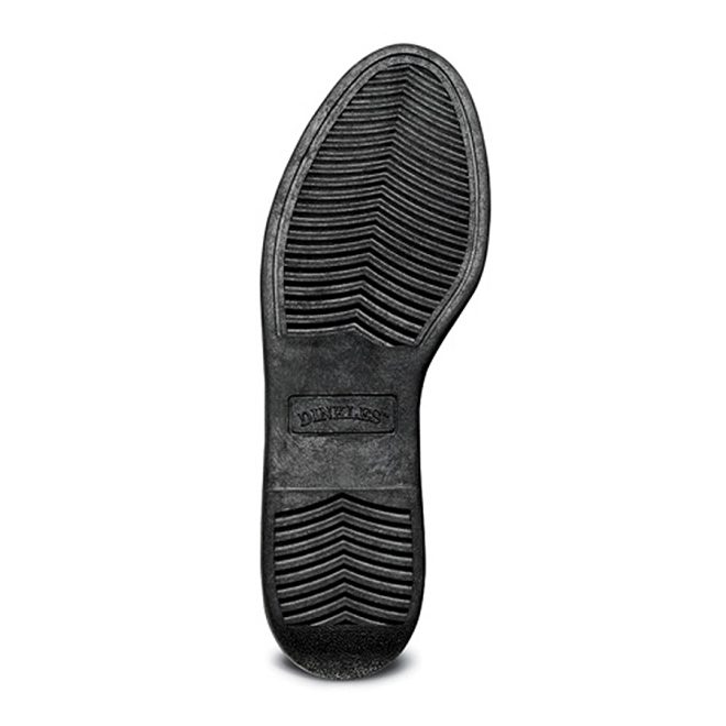 black dinkles vanguard marching band shoe sole view