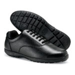 black dsi velocity marching band shoe sole and side view