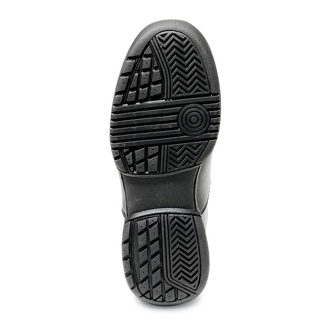 black dsi viper marching band shoe sole view