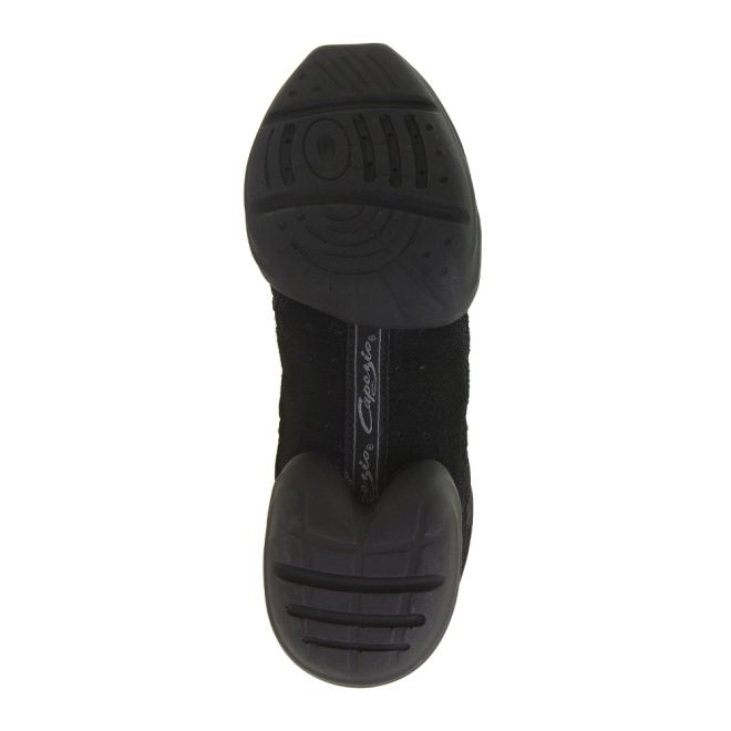 black capezio rock it dancesneaker guard shoe sole view