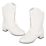 white styleplus majorette flex boots, pair