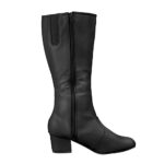 black styleplus nancy pintuck majorette boot side view