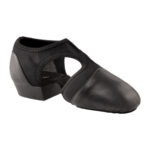 black capezio pedini femme guard shoe side view