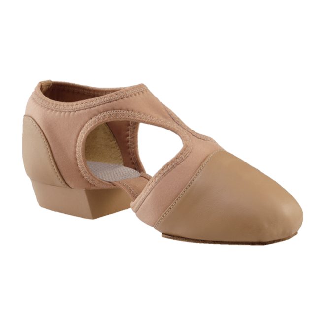 caramel capezio pedini femme guard shoe side view