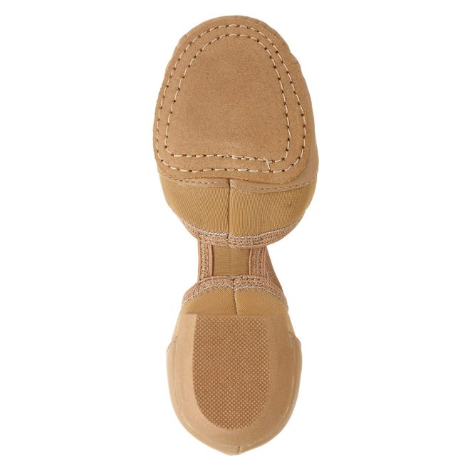 caramel capezio pedini femme guard shoe sole view