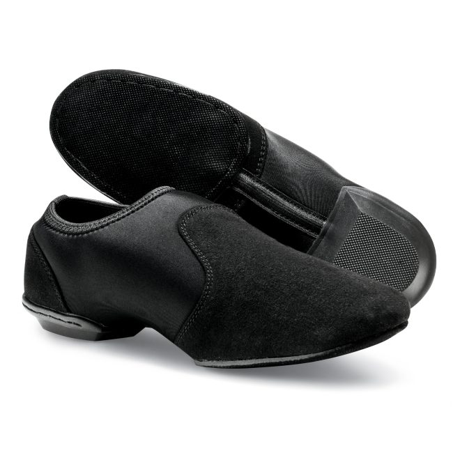 black dsi ever jazz guard shoe sole and side view