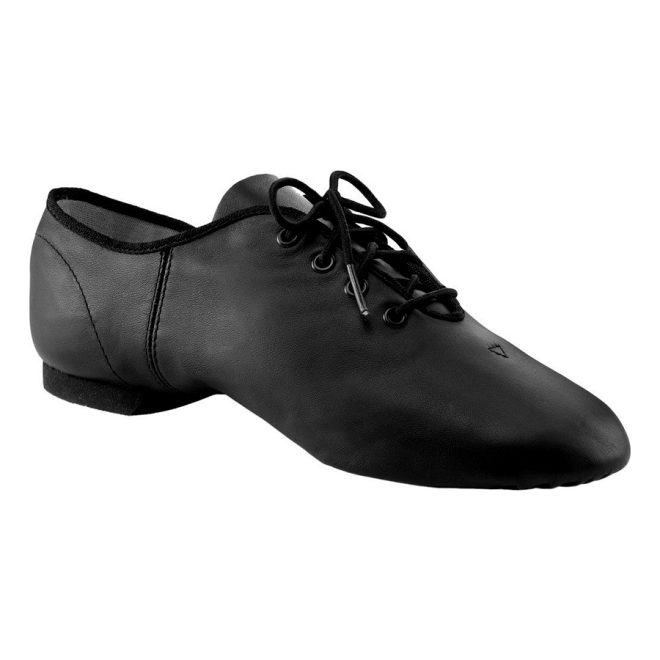 black capezio jazz gaurd shoe side view