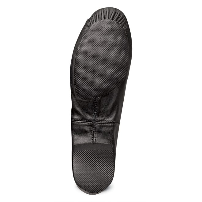 black capezio jazz gaurd shoe sole view