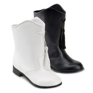 black and white options gotham majorette boot side view