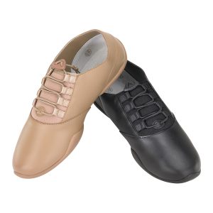 black and tan options styleplus balance guard shoe top view