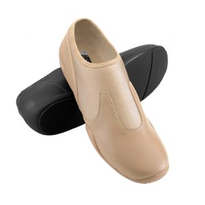 black and tan options for styleplus releve platinum guard shoe top and sole view