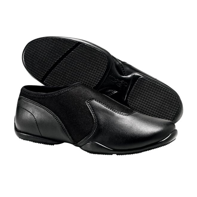 black styleplus releve platinum guard shoe sole and side view