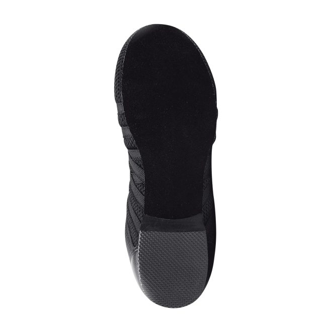 black danshuz zoom 2 mesh jazz sneaker sole view