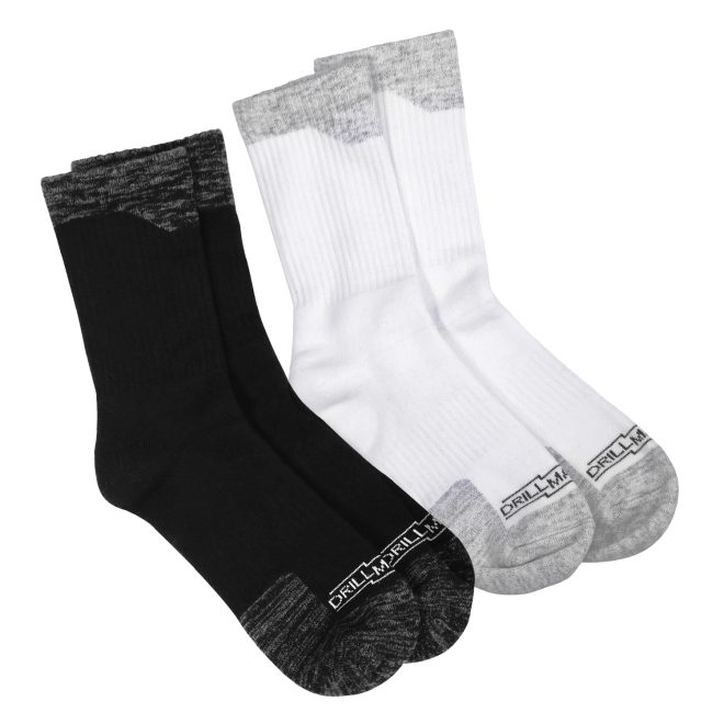 black and white options drillmaster formation performance marching sock side view