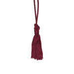 maroon majorette boot tassel