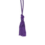 purple majorette boot tassel