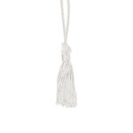 white majorette boot tassel