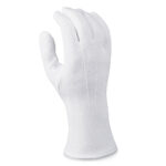 white long wrist winter weight band gloves back view