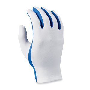 royal/white flash guard gloves back view