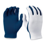 navy/white flash guard gloves palm and back view