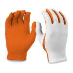 orange/white flash guard gloves palm and back view