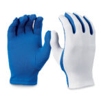 royal/white flash guard gloves palm and back view