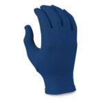 navy solid color guard gloves back view