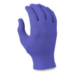 purple solid color guard gloves back view