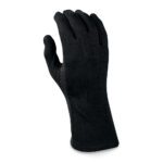 black long wrist sure grip band gloves back view