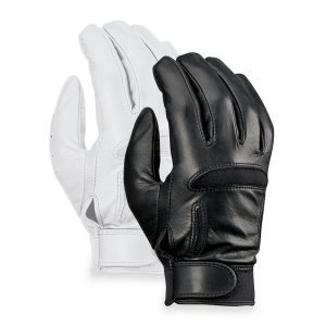 black and white options for styleplus drum major pro gloves back view