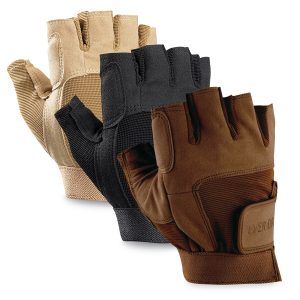color options for ever-dri fingerless guard gloves back view