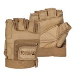 medium styleplus powerflex fingerless gloves front and back view