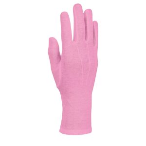 pink styleplus long wrist cotton military gloves back view