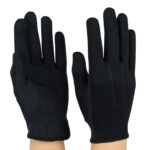 black styleplus sure grip gloves back and palm view