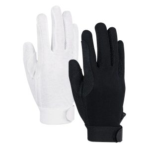 black and white options for styleplus deluxe sure grip gloves back view