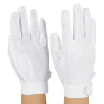 white styleplus deluxe sure grip gloves back and palm view