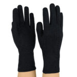 black styleplus long wristed sure grip gloves back and palm view