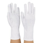 white styleplus long wristed sure grip gloves back and palm view