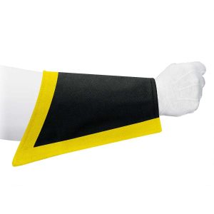 custom black and yellow marching band gauntlet