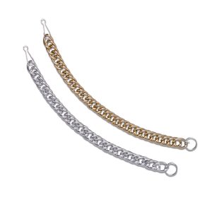 gold and silver color options for marching band uniform replacement chain