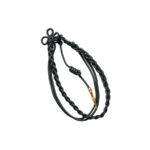 charcoal with gold tip custom 1 color military citation nylon cord